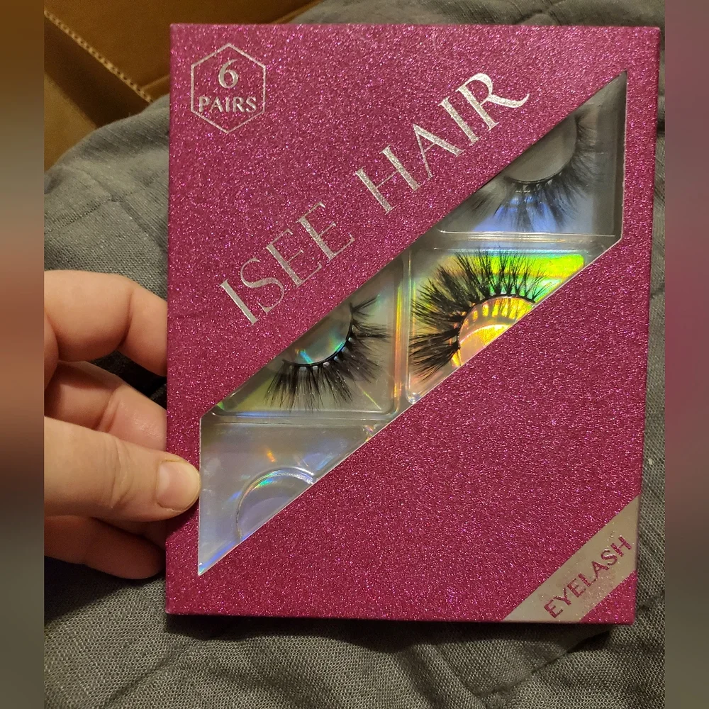 ISEE HAIR Pink Eyelash Set